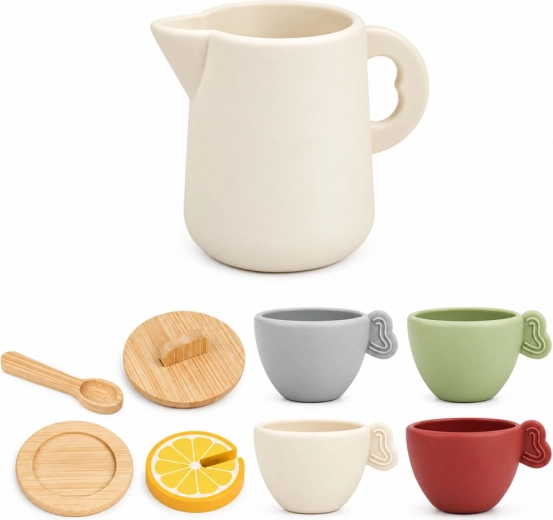 Realizzato in legno con colori delicati