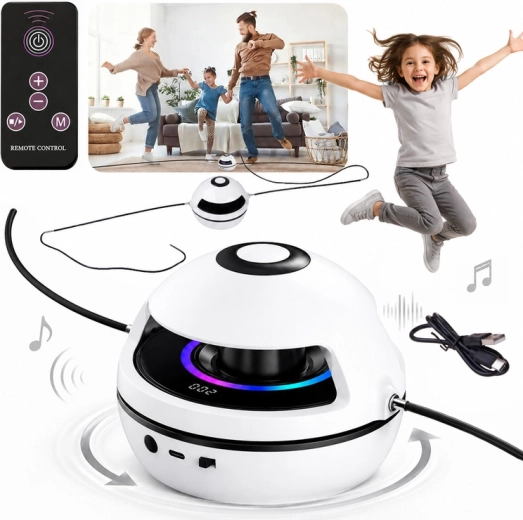 Corda per saltare elettrica interattiva con musica, Bluetooth, telecomando e contatore