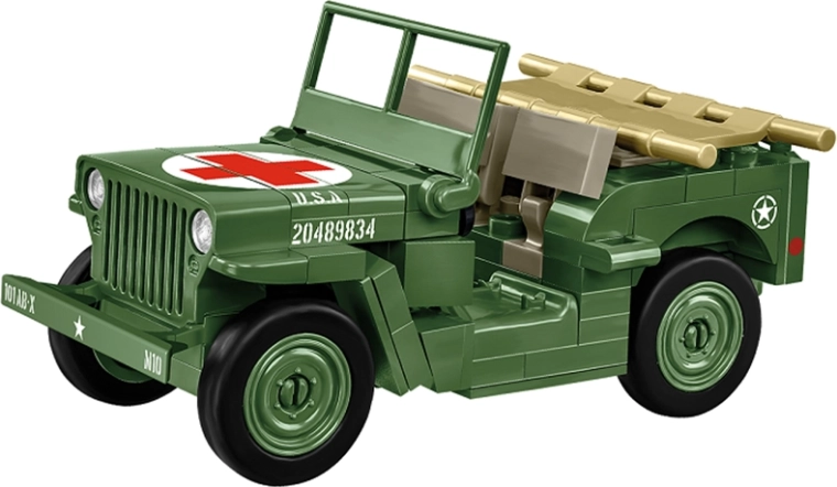 Minifigure del medico e barella per scenari a tema