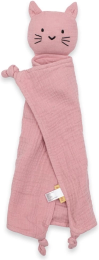 Ninnananna in mussola con gattina rosa