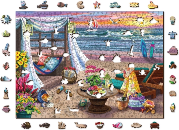 Puzzle in legno Summer Time WOODEN CITY, 505 pezzi