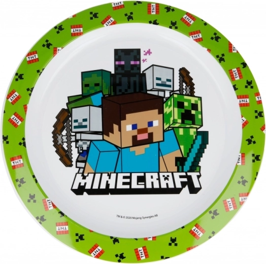 Piatto per bambini Minecraft adatto al microonde - 1 pezzo