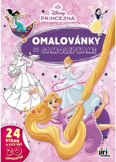 Album da colorare A4 con adesivi Disney Principesse