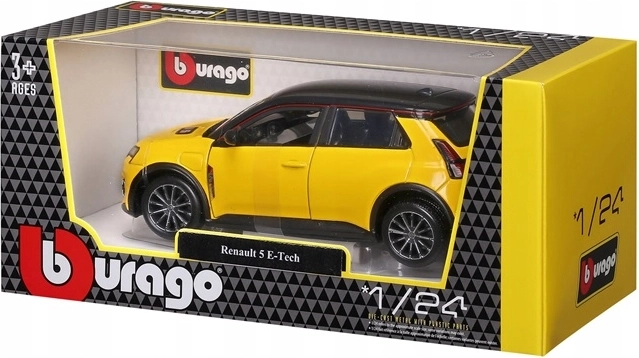 Bburago Renault 5 E‑Tech electric 1:24 modello in metallo giallo