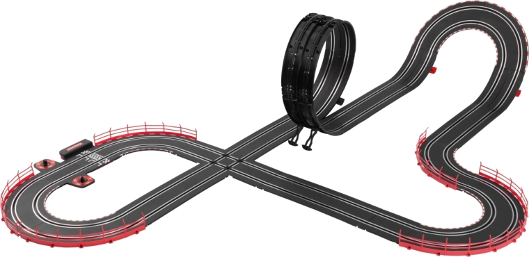 Pista d'azione con loop e incrocio