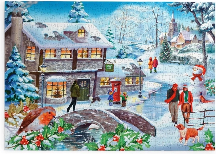 Puzzle Passeggiata invernale con 500 pezzi grandi