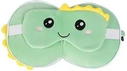 Cuscino da viaggio con mascherina Dino