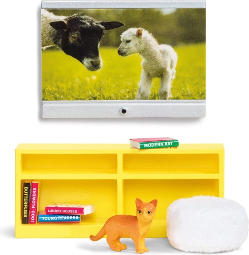 Lundby set di mobili TV per casa delle bambole