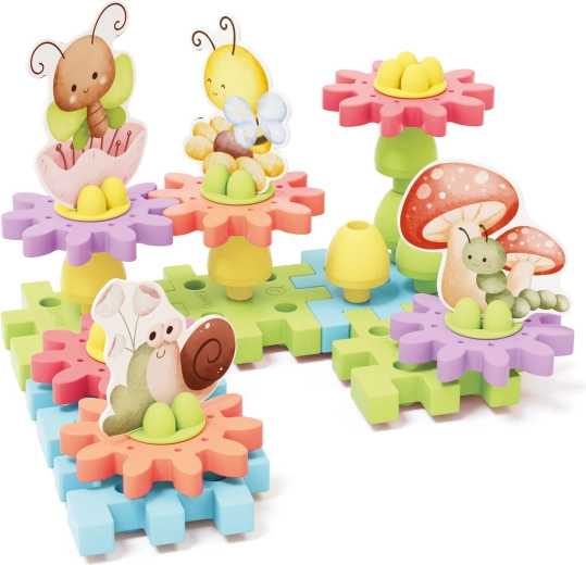 PlayEco Garden Gears giardino in movimento, 34 pezzi