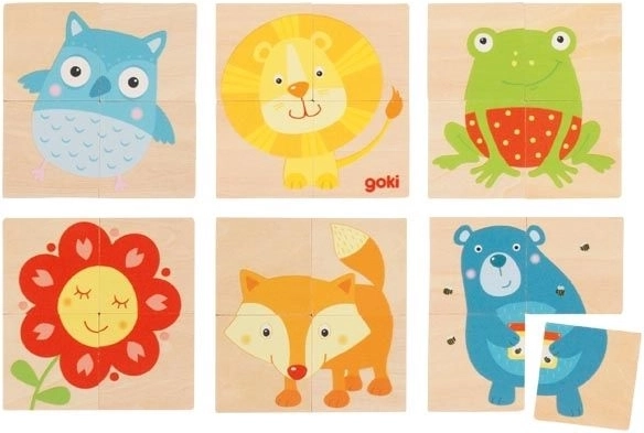 Goki animali in legno Karemo