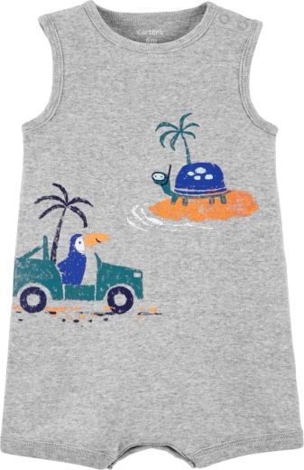 CARTER'S salopette estiva tropical grey per bambino – NB/ taglia 56
