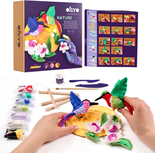Okto nature kit artistico di modellazione Kolibrì