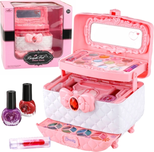 Valigetta cosmetica per bambini con set per trucco e unghie