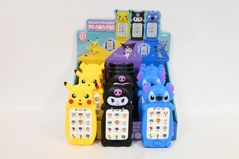 Telefono interattivo per bambini a forma di animaletto con luce e suoni