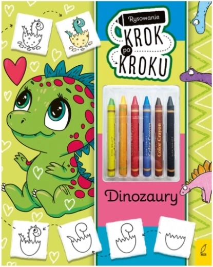 Dinosauri – disegno passo dopo passo con pastelli