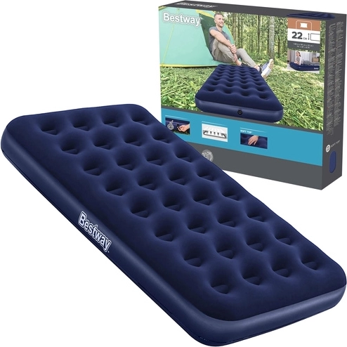 Letto gonfiabile singolo BESTWAY con superficie in velluto