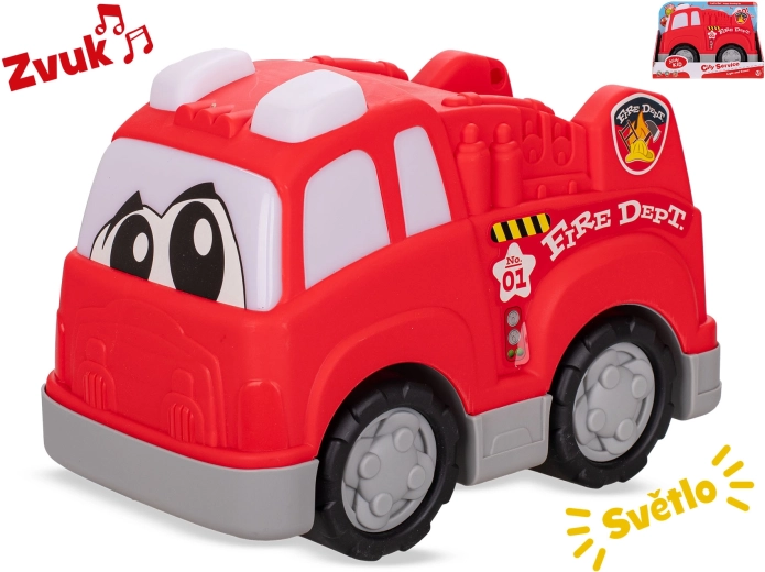 Camion dei pompieri con luce e suono 24,5 cm