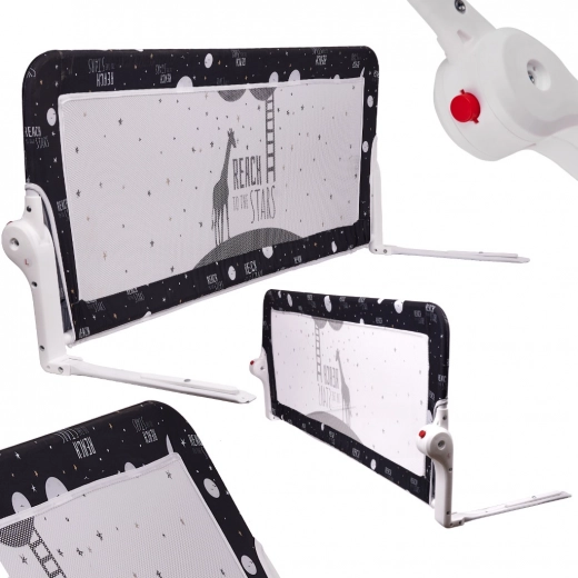 parapetto protettivo nero per letto 150 cm