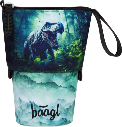 Astuccio portamatite scolastico BAAGL Pastelkovník Dino GRS