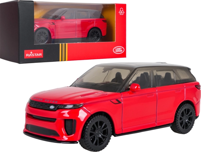 Modello in metallo Range Rover Sport SV RASTAR in scala 1:43, rosso