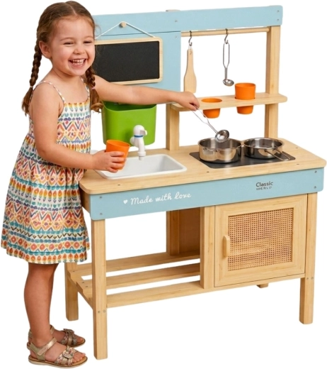 Cucina da giardino in legno XXL Classic World con accessori
