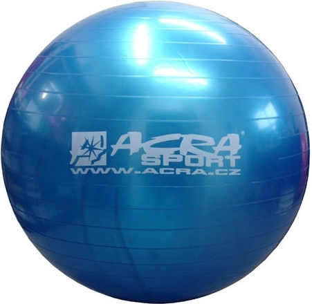 Pallone ginnico gonfiabile Acra overball 65 cm blu