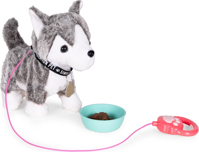 Cammina, scodinzola e muove la testa