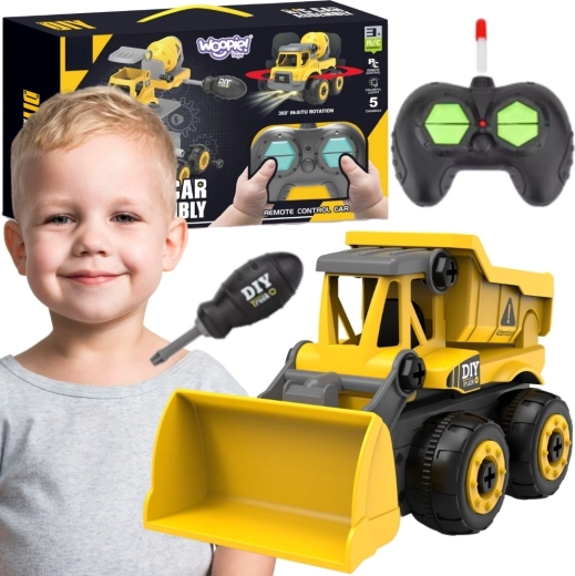 Bulldozer da costruzione DIY radiocomandato Woopie