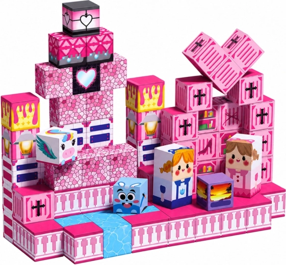 “Mondo pixel” rosa con stampe ben visibili