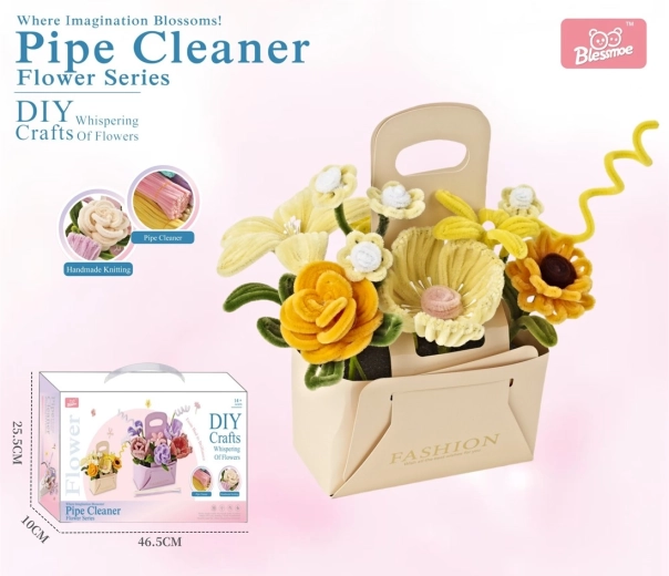 Kit creativo fai-da-te per realizzare un bouquet di fiori per bambini