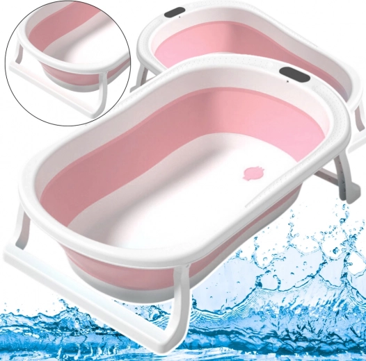 Vaschetta pieghevole per bambini con piedini antiscivolo – rosa