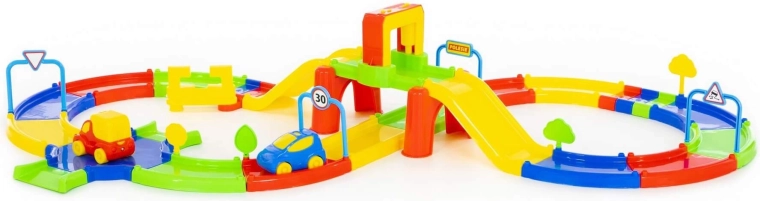 Pista colorata a forma di otto