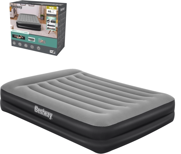 Letto gonfiabile BESTWAY con pompa AC integrata 203 × 152 × 46 cm