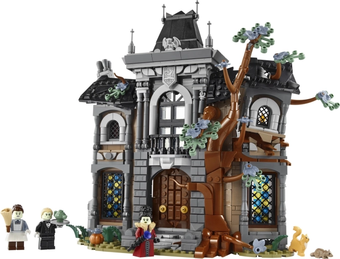 Decorazione da esposizione cupa con architettura storta