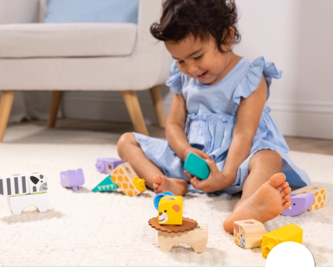 Grandi pezzi in legno per piccole mani