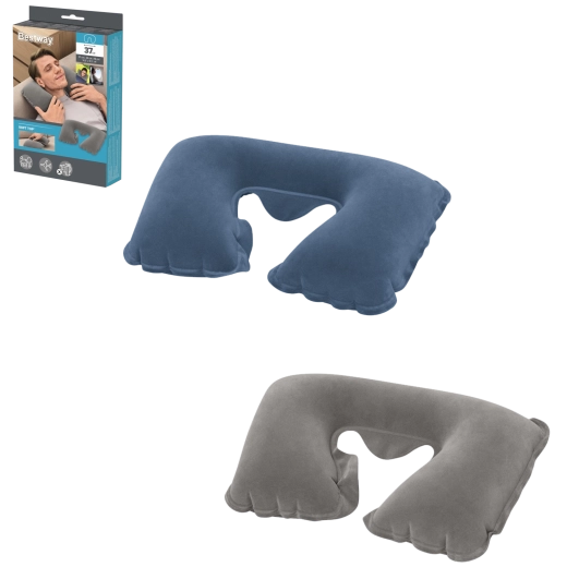 Cuscino da viaggio gonfiabile per il collo BESTWAY 37 × 24 × 10 cm
