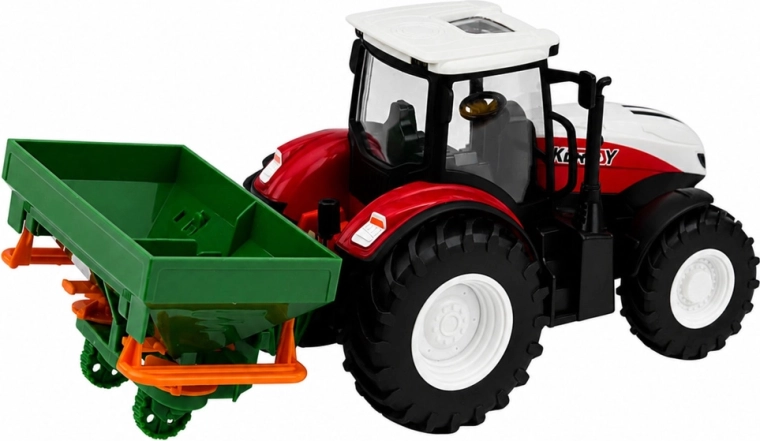 Trattore realistico con seminatrice