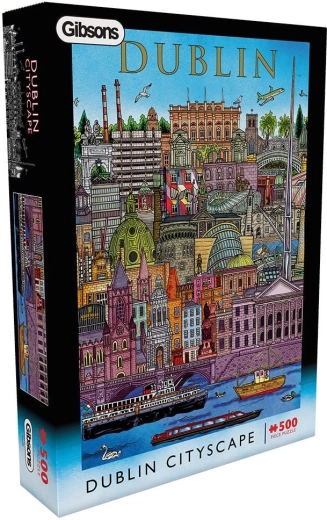 Puzzle Gibsons Veduta di Dublino da 500 pezzi