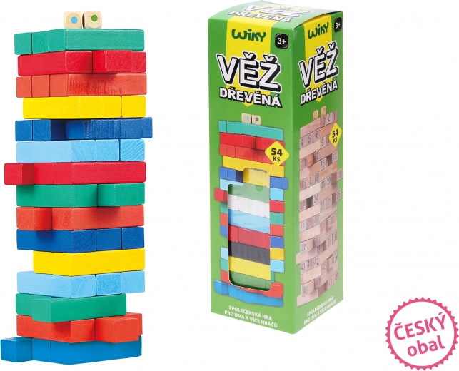Torre in legno colorata per bambini