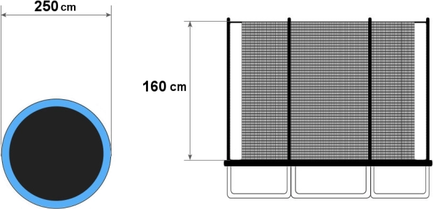 Vestibilità universale per trampolini da 8 ft
