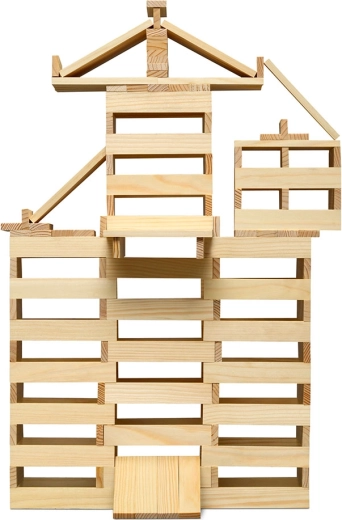 Micki tavolette da costruzione in legno 200 pz