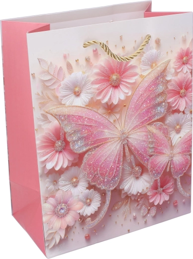 Motivo di farfalla scintillante per una presentazione d’effetto