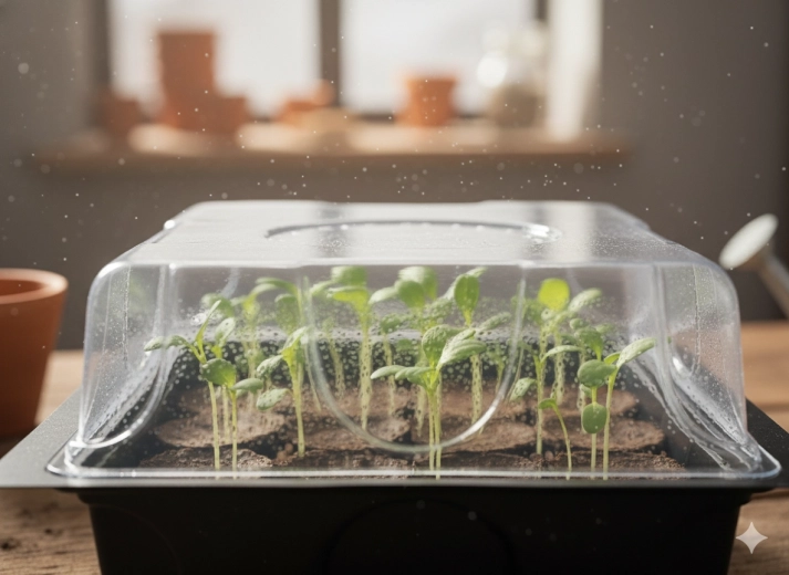 Microclima regolabile per una rapida germinazione
