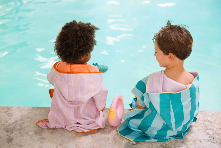 Poncho da spiaggia per bambini Quut Lagoon