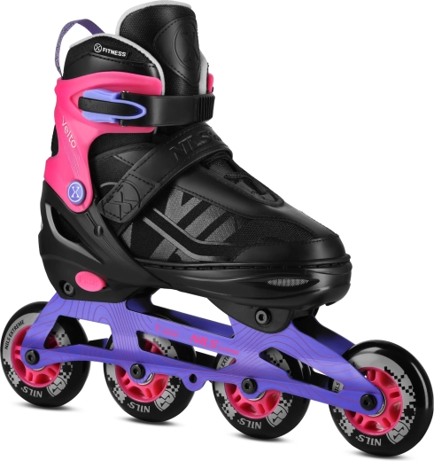 Pattini a rotelle Nils Extreme Velto rosa – M (35-38)