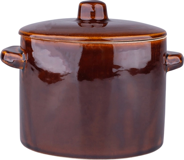 Pentola in gres 1,5 l con coperchio