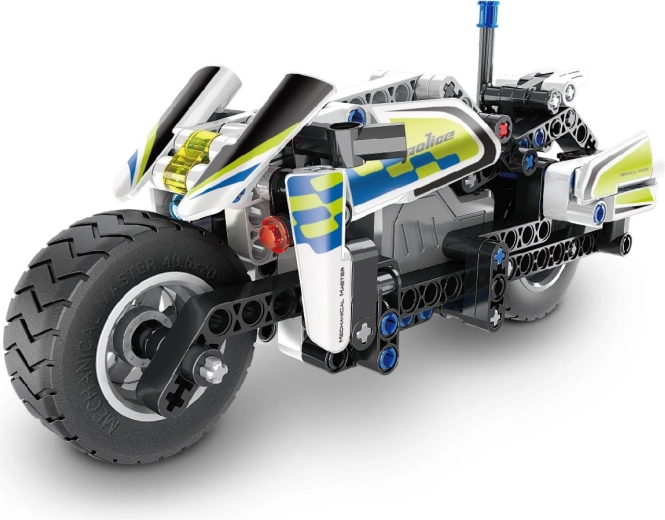 Motocicletta della polizia ricca di dettagli