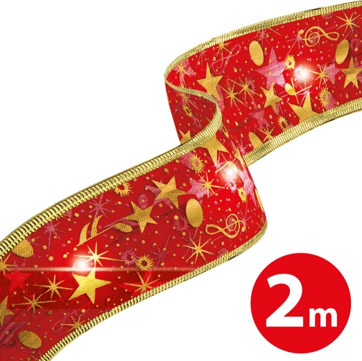 Nastro LED natalizio rosso 2 m