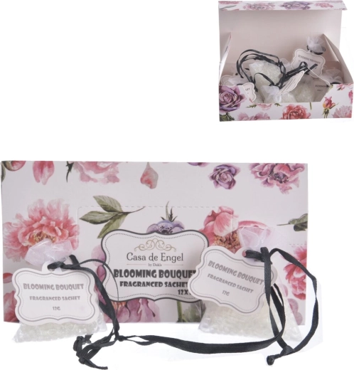 Sacchetto profumato in organza con motivo floreale 12 g