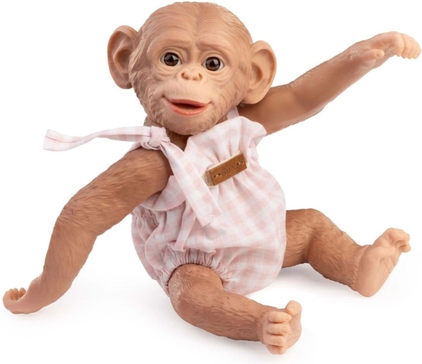 Bebè scimmietta realistico Reborn Guca con corpo interamente in vinile 25 cm